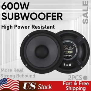 6 Inch Car Speakers 600W