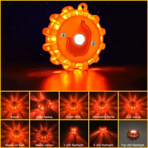 10 Mode Magnetic LED Strobe Warning Light