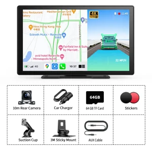 9'' Wireless Carplay & Dash Cam